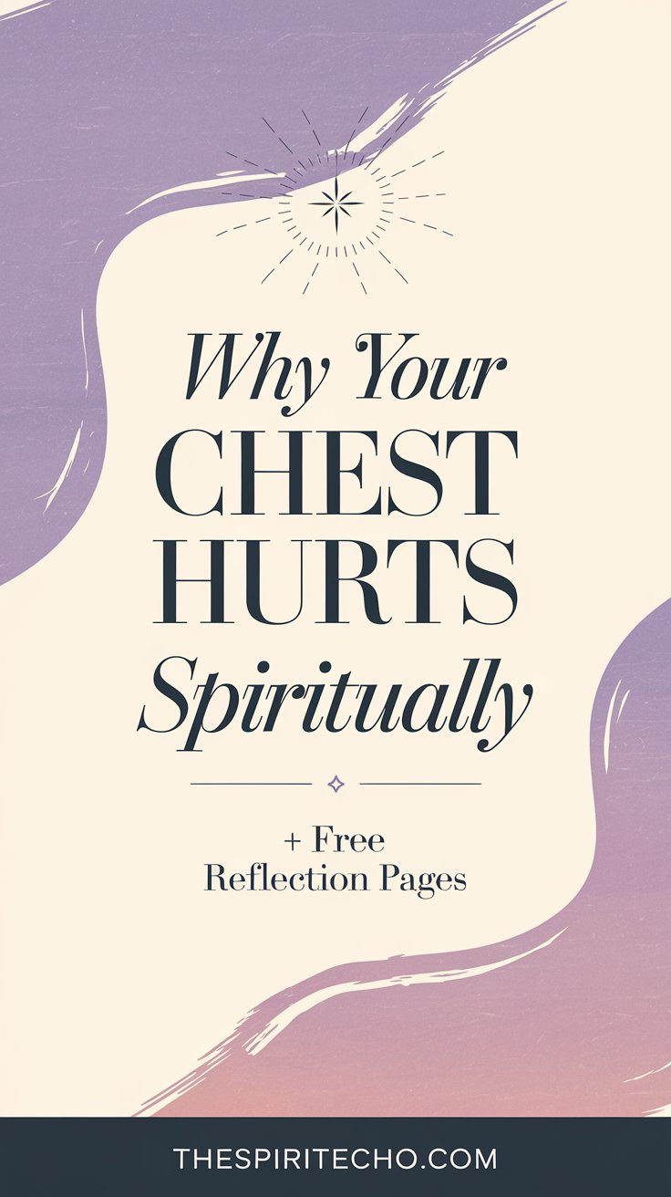 Why your chest hurts spiritually and free reflection pages