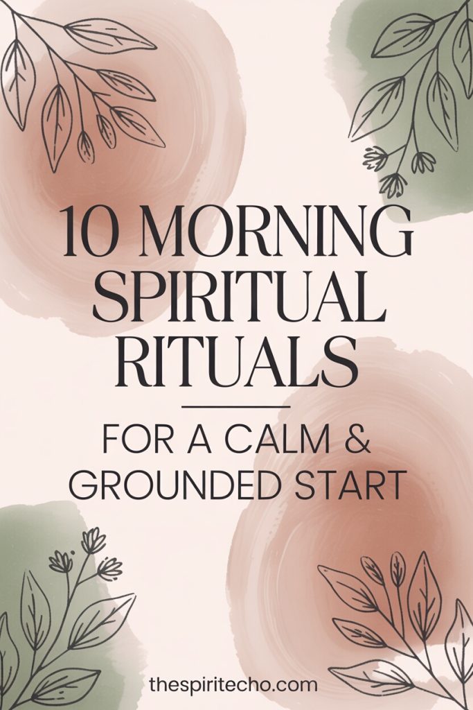 morning spiritual rituals