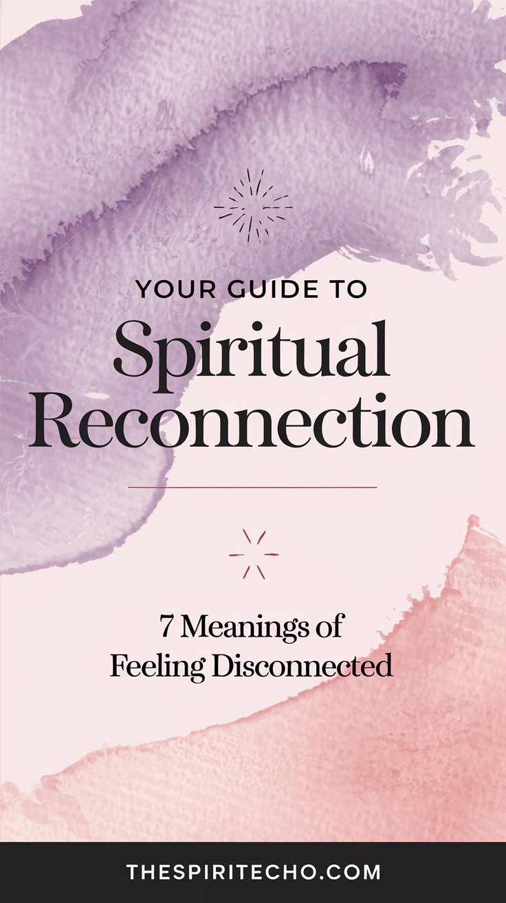 Guide to spiritual reconnection and the 7 meanings of feeling disconnected