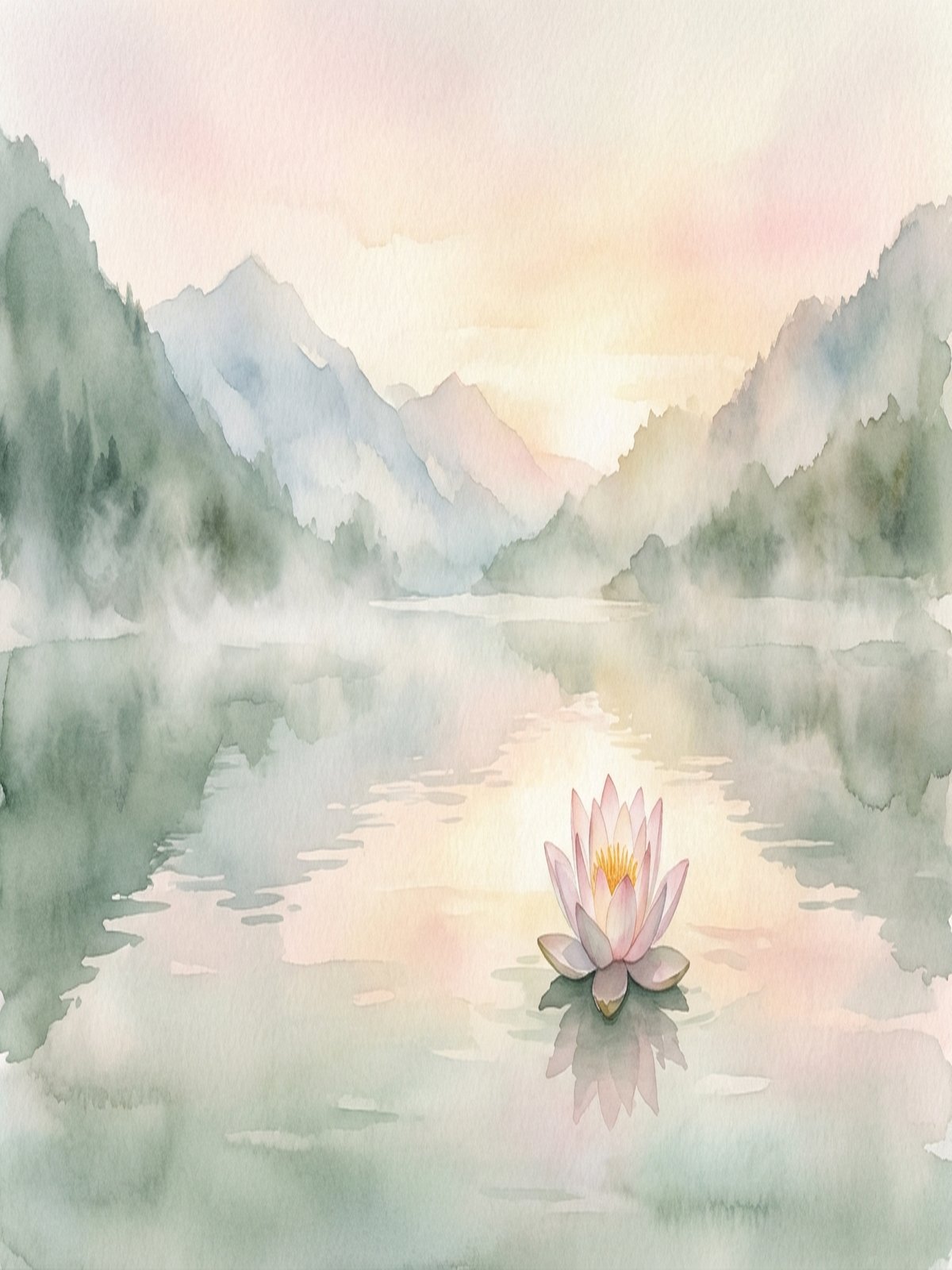 Calming nature scene representing the peace that comes from breathwork practice