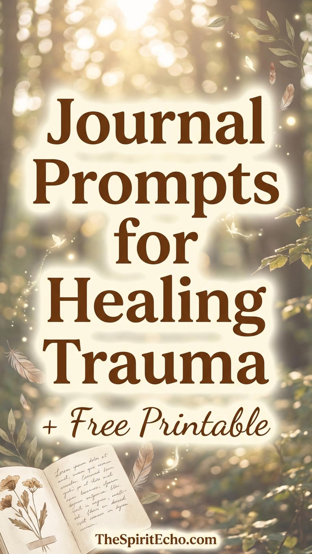 healing journal prompts for trauma and emotional release free printable