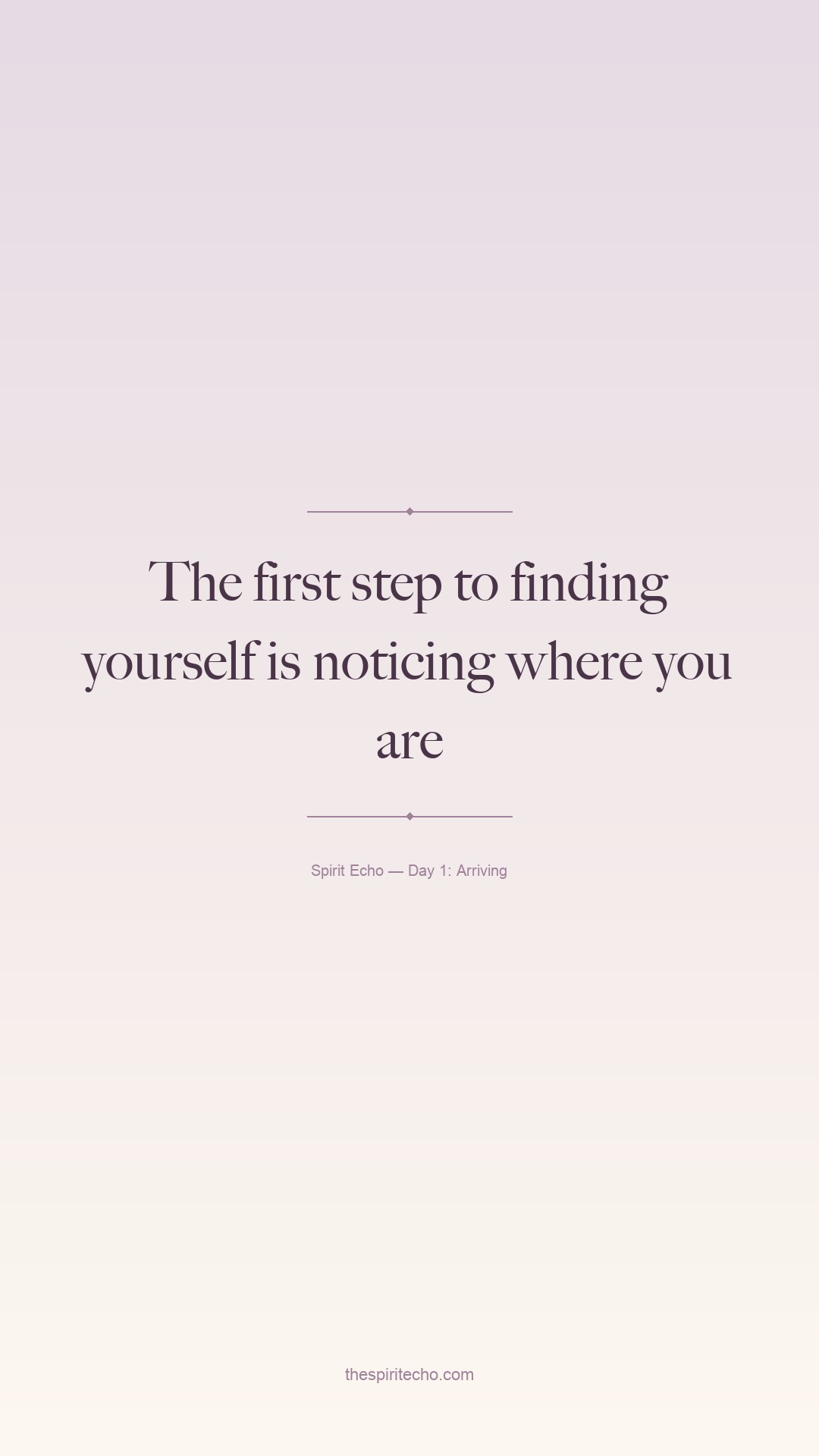 Spirit Echo Day 1 Pinterest pin