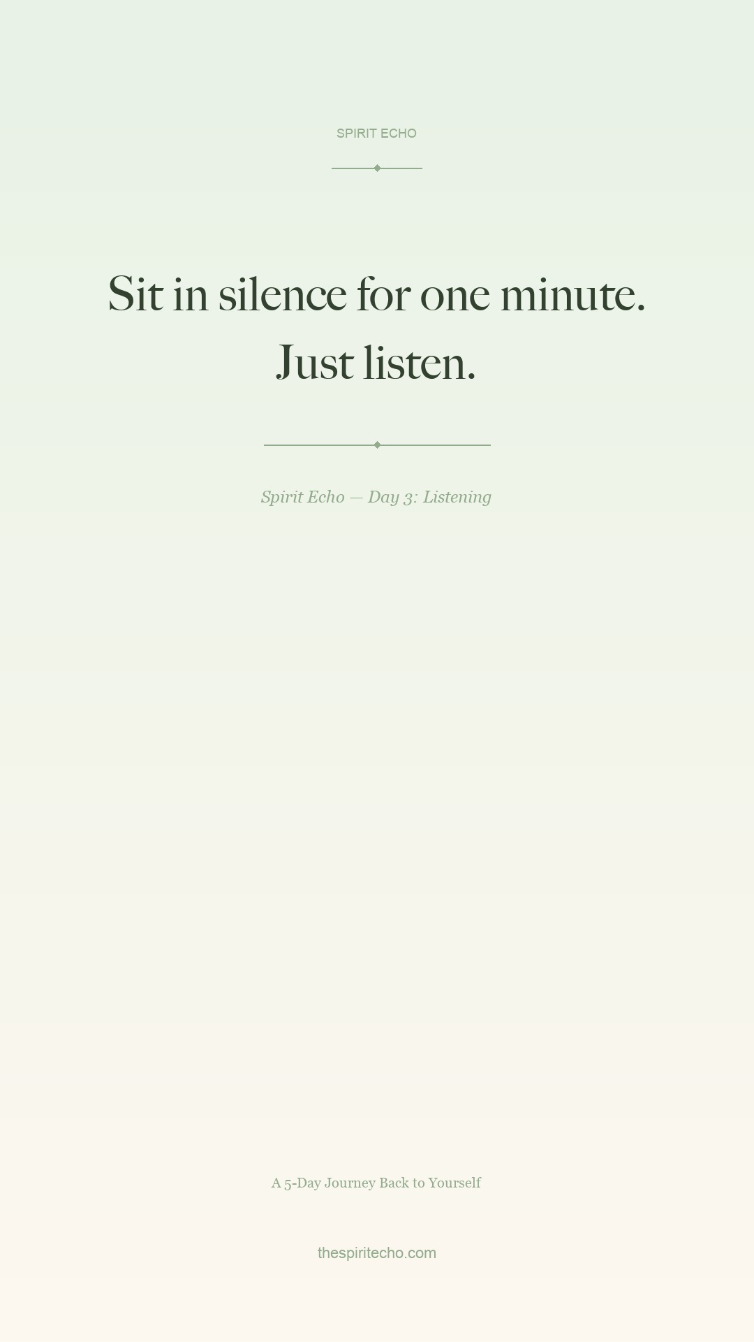 Spirit Echo Day 3 Pinterest pin