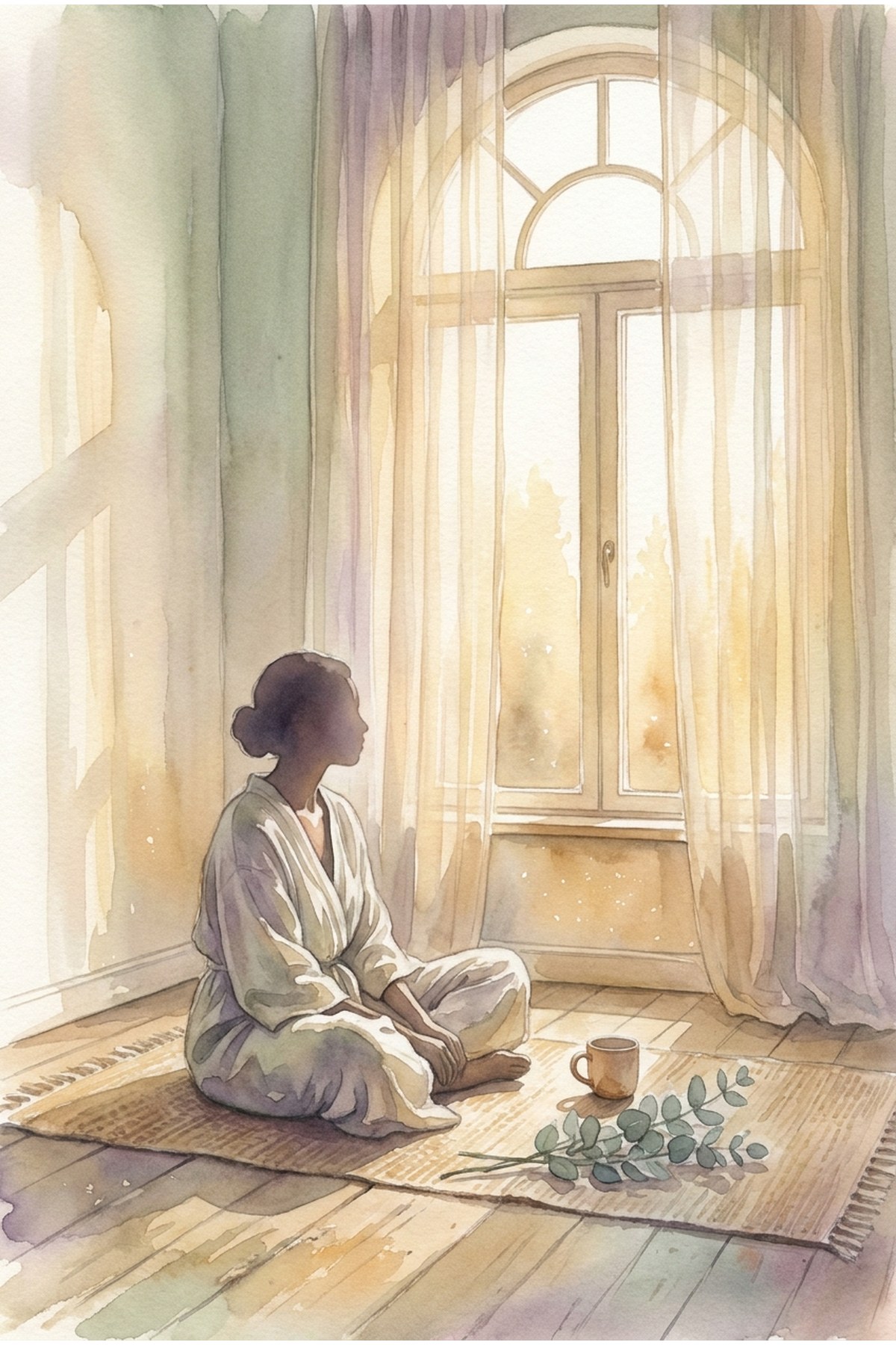 A soft gentle watercolor moment — thespiritecho.com