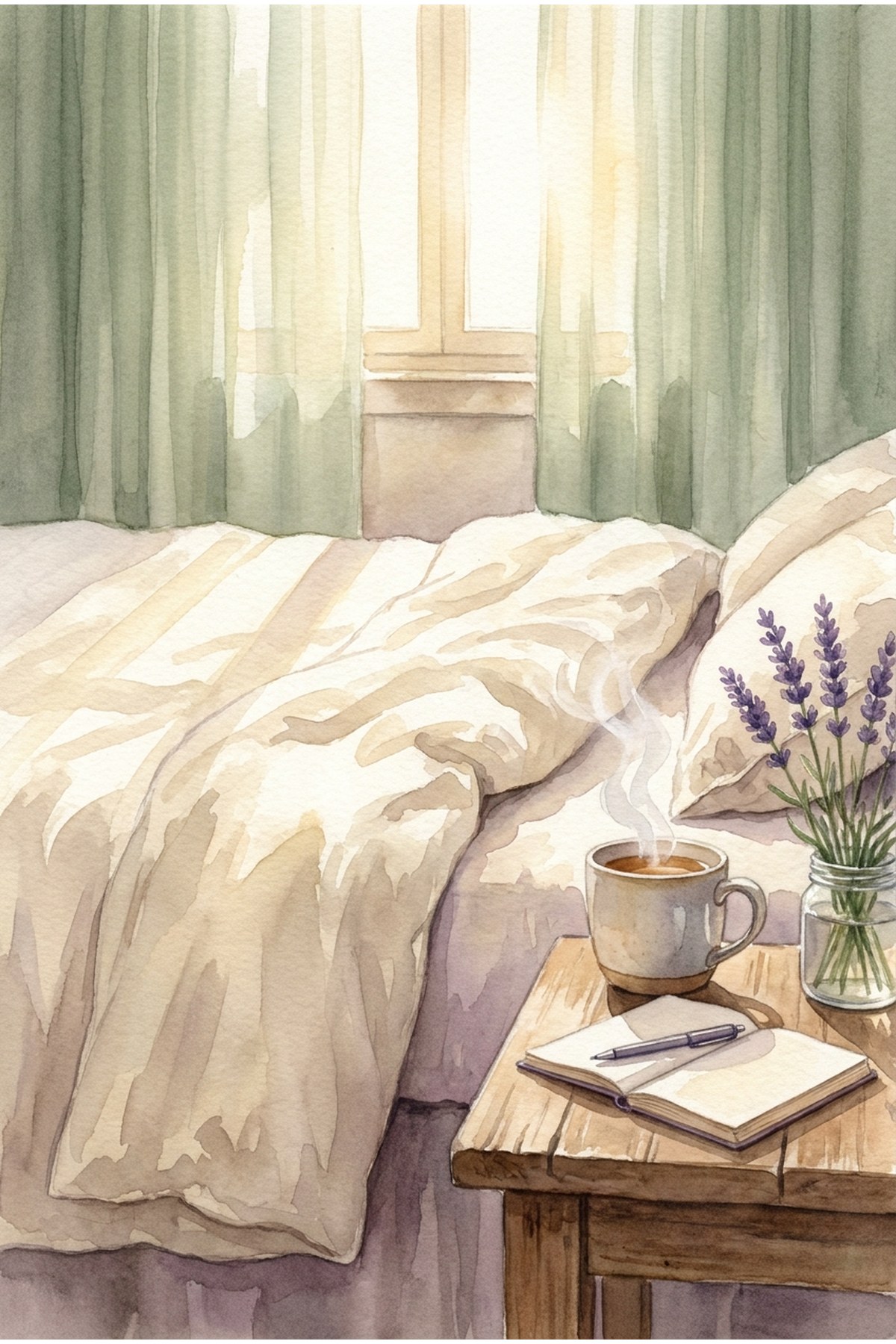 A soft gentle watercolor moment — thespiritecho.com