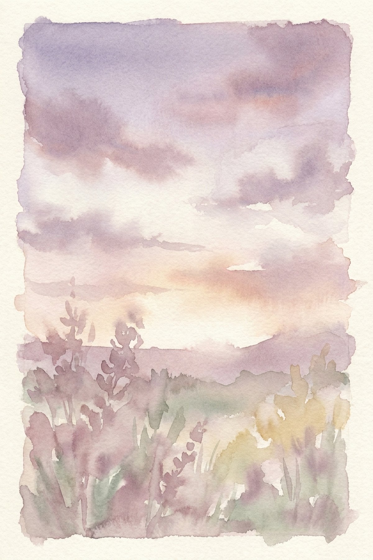 evening wind-down routine — gentle watercolour