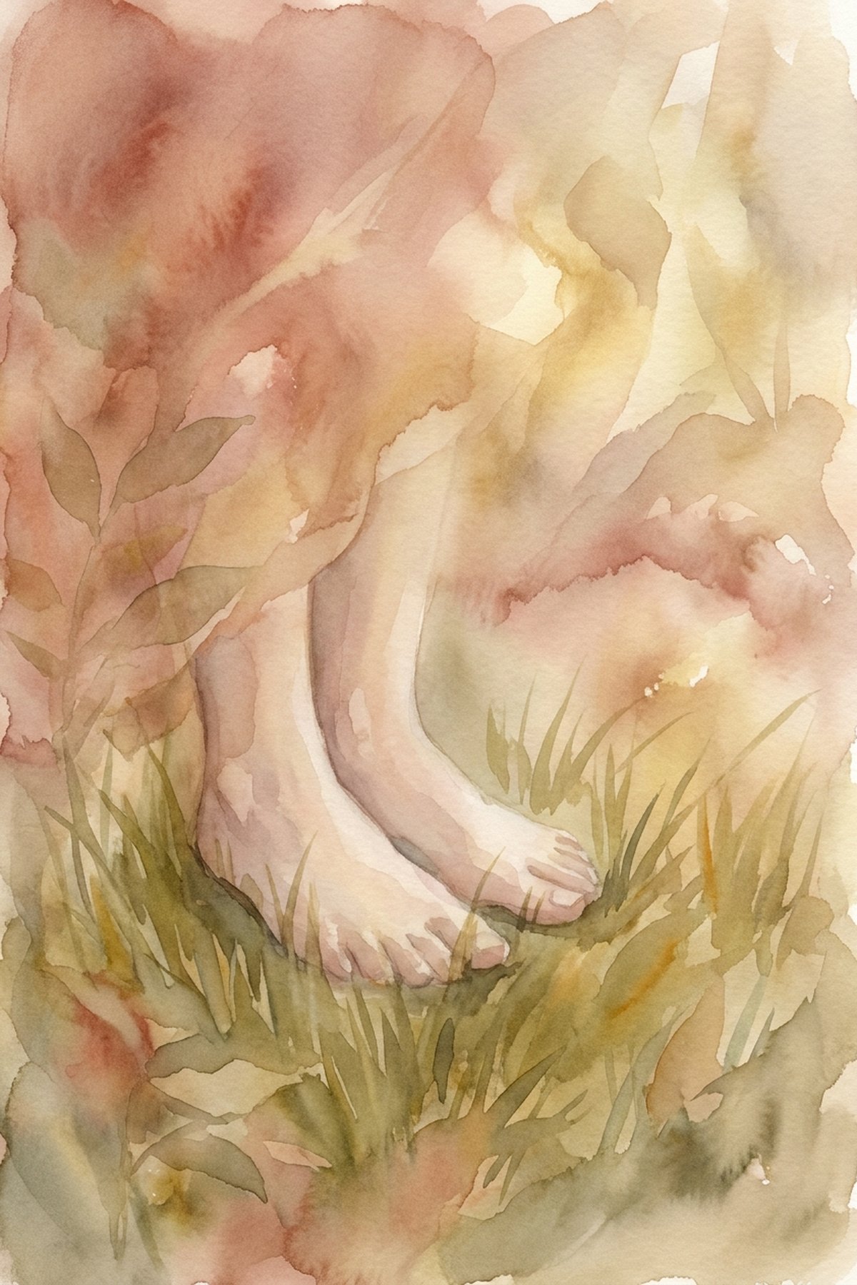 somatic exercises for anxiety — gentle watercolour