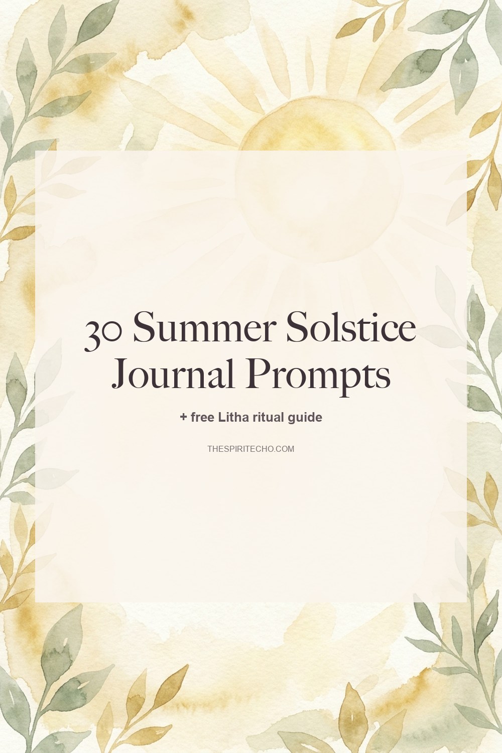 30 Summer Solstice Journal Prompts (+ Litha Ritual Guide)