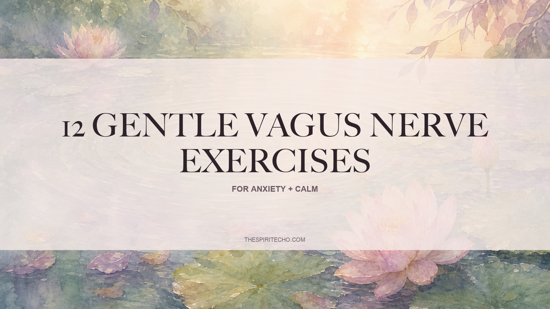 12 Gentle Vagus Nerve Exercises for Anxiety and Calm