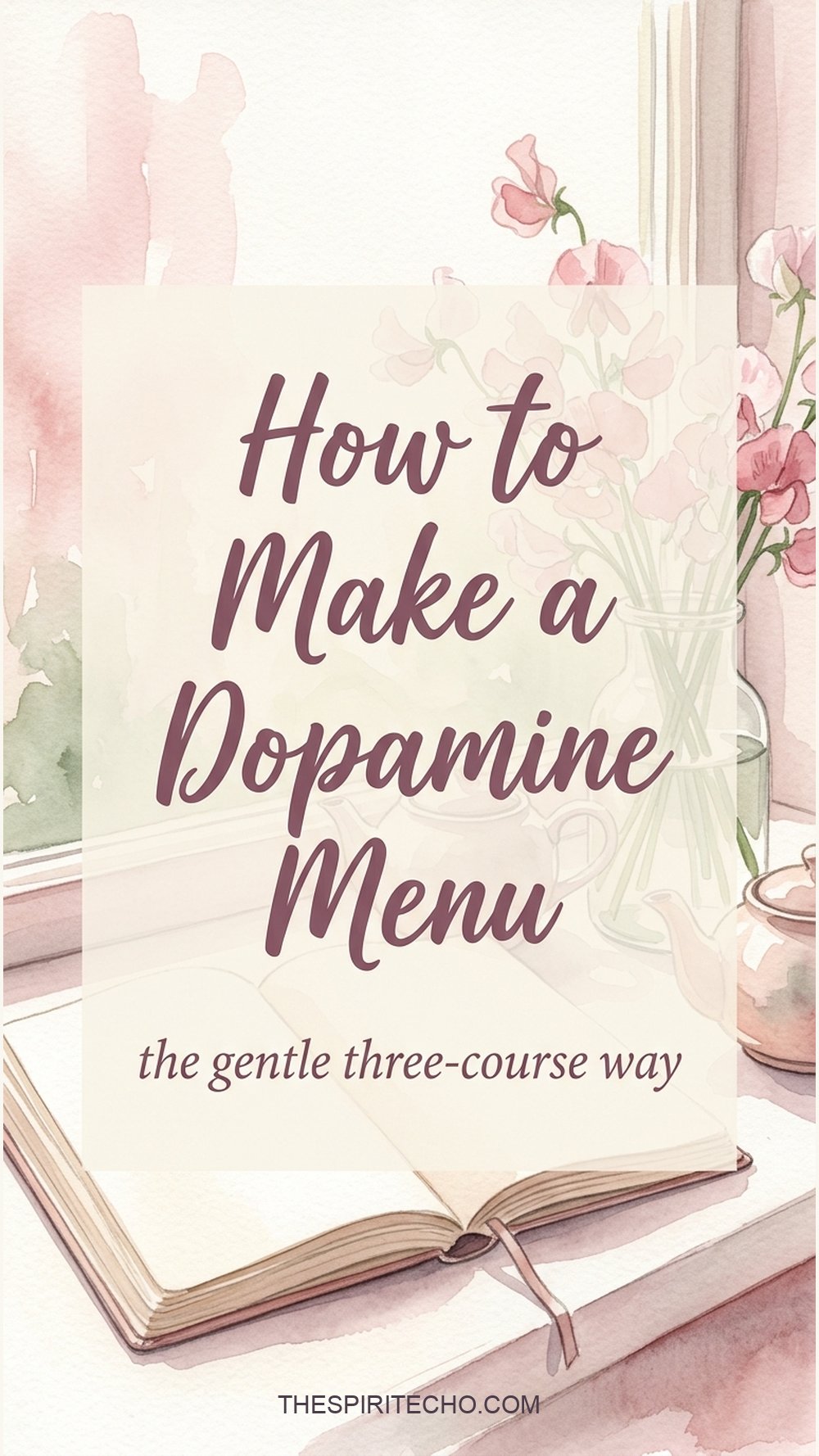 How to make a dopamine menu the gentle three-course way — from The Spirit Echo