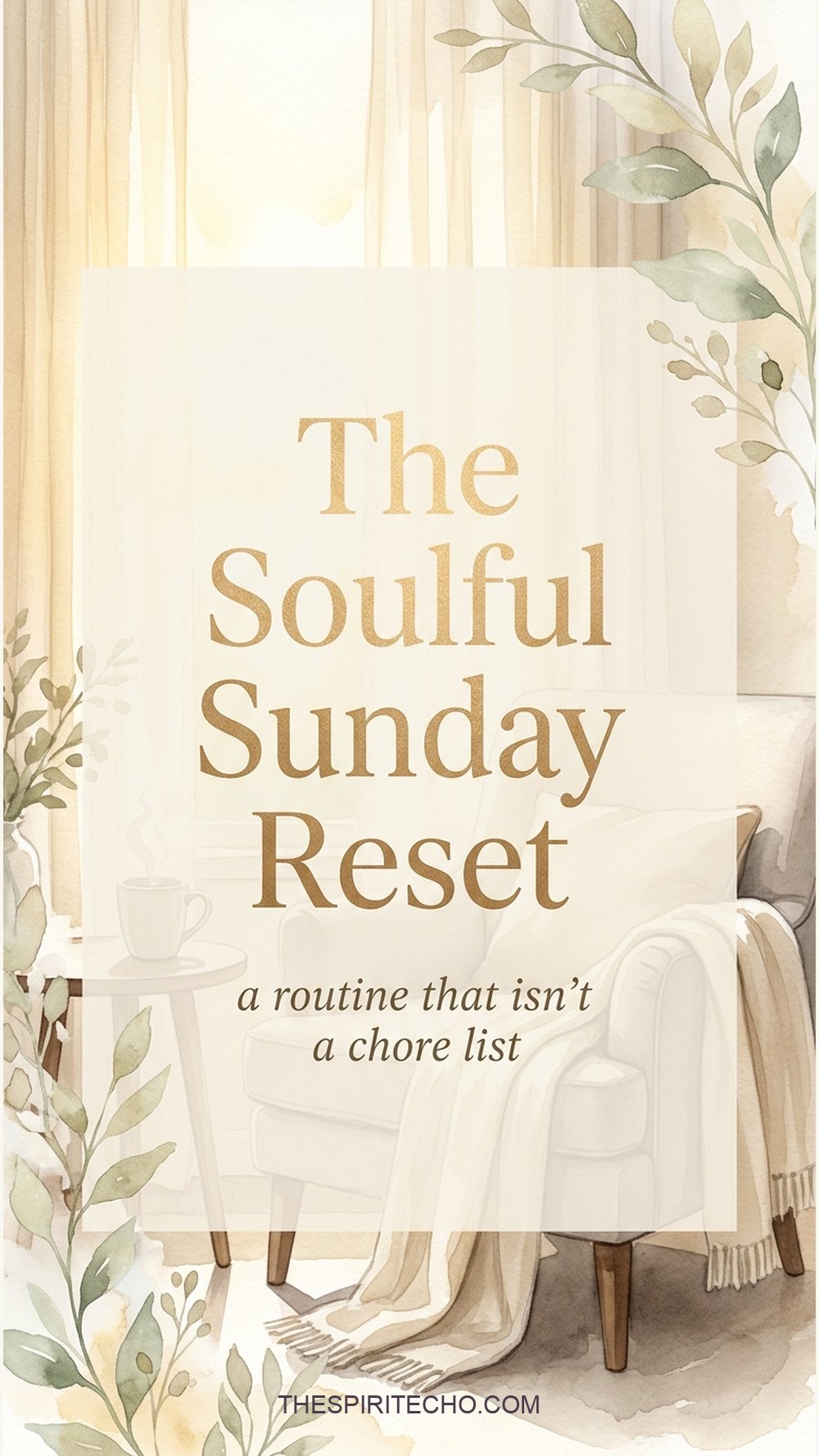 A soulful Sunday reset routine that isn't a chore list — with a free printable Sunday reset checklist from The Quiet Mind Kit