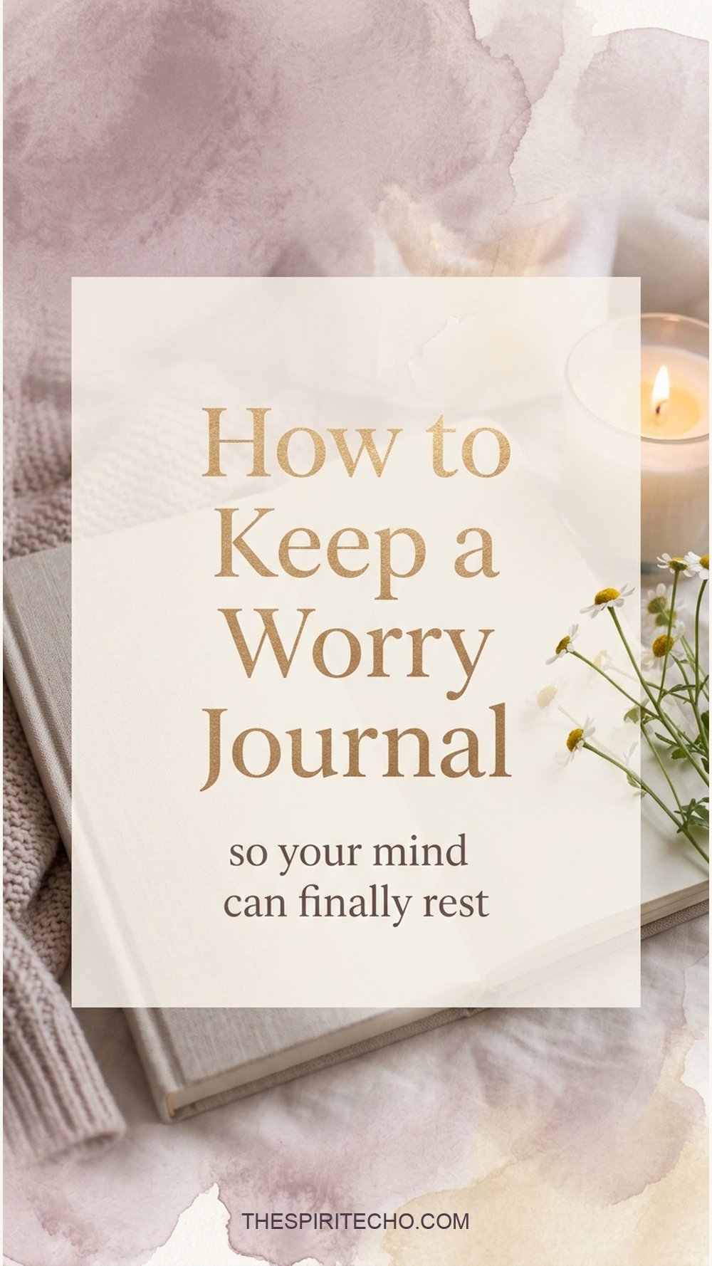 How to keep a worry journal so your mind can finally rest — with a free printable worry journal template from The Quiet Mind Kit