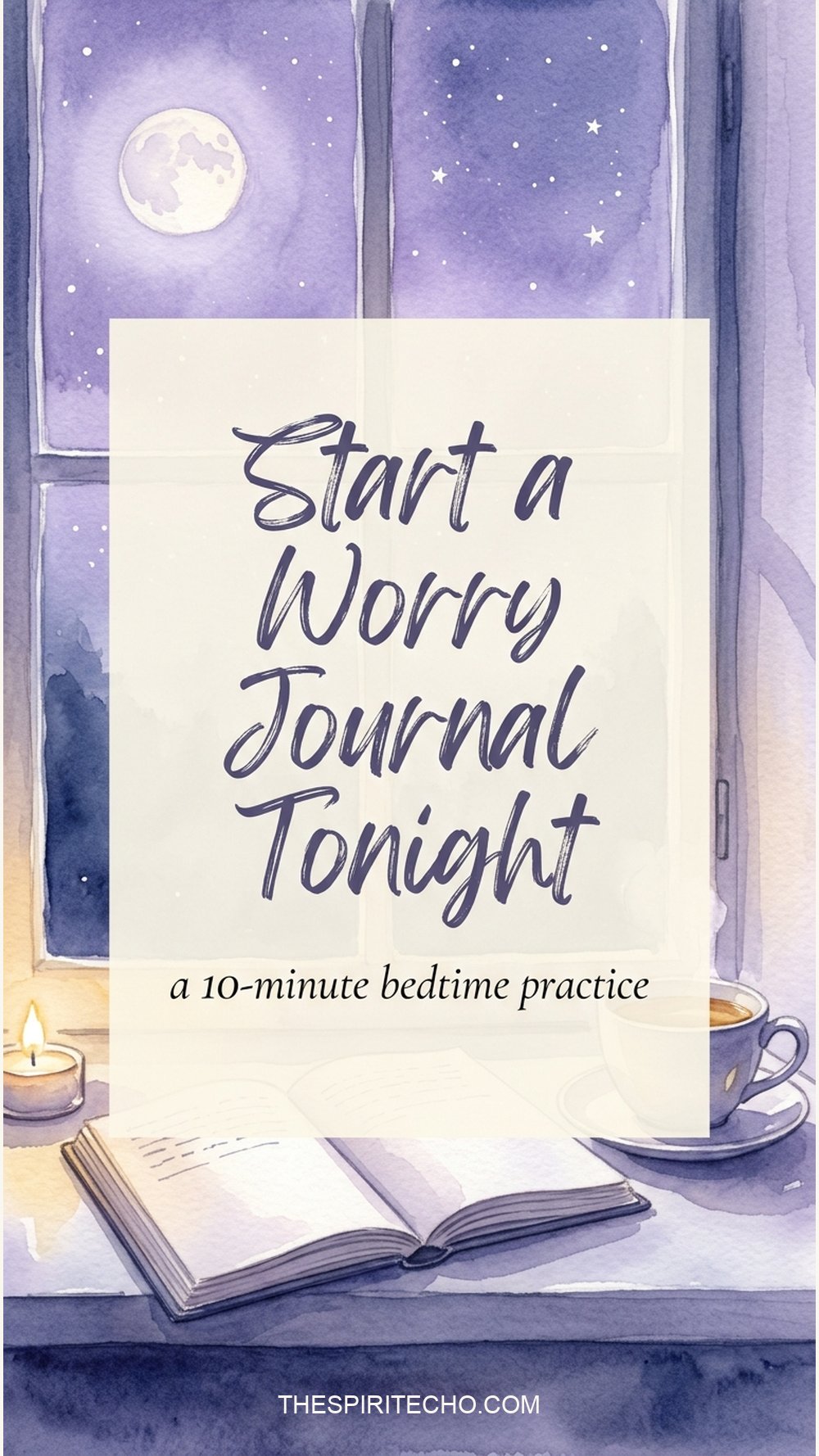 How to start a worry journal — a 10-minute bedtime practice from The Spirit Echo