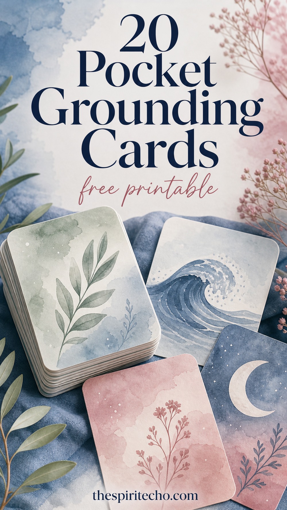 20 pocket-sized printable grounding cards for anxiety — free deck